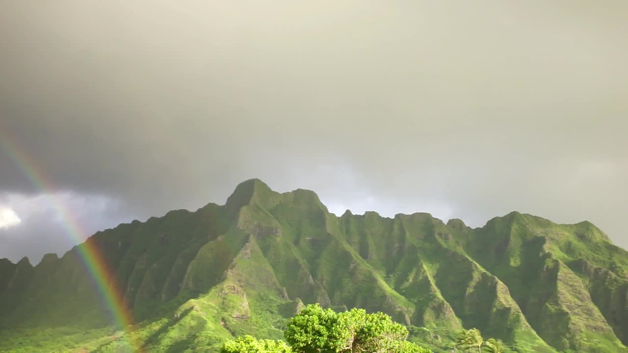 Kualoa的悬崖视频素材