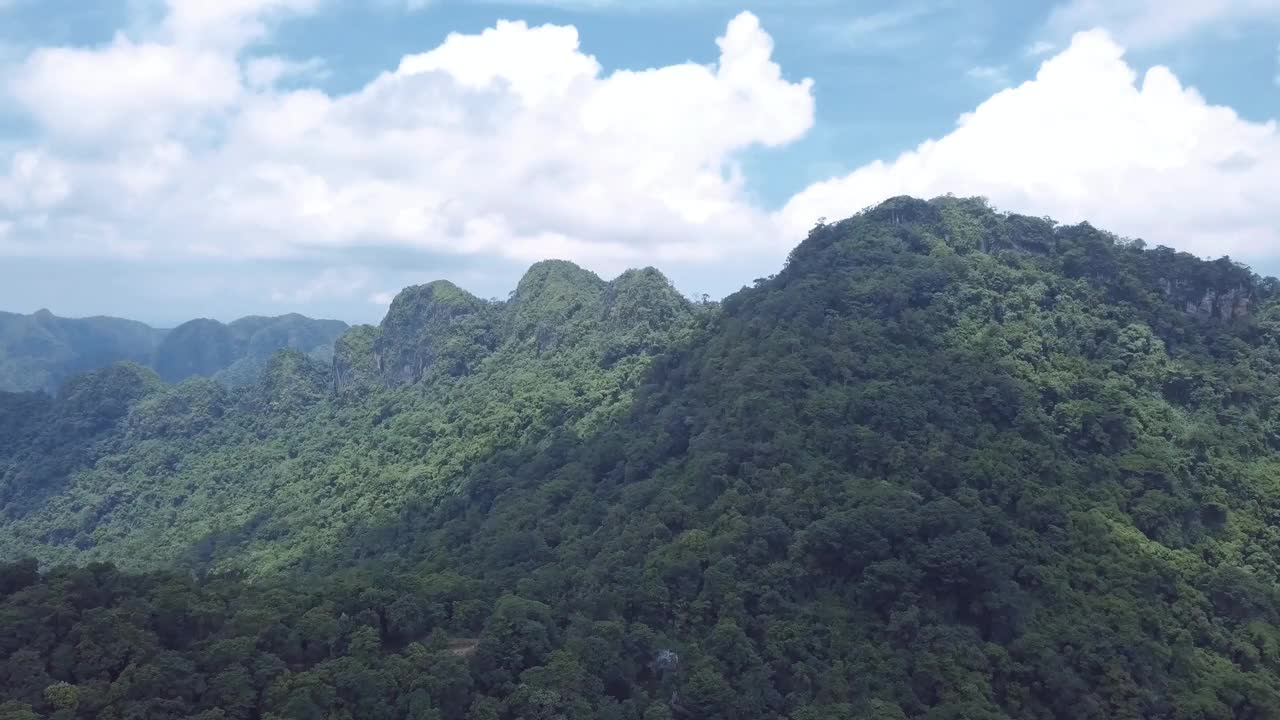 无人机鸟瞰山地热带森林视频视频下载