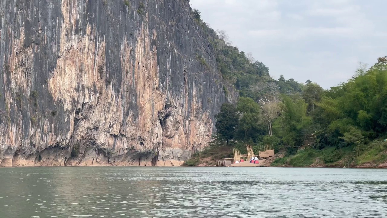 老挝湄公河视频素材