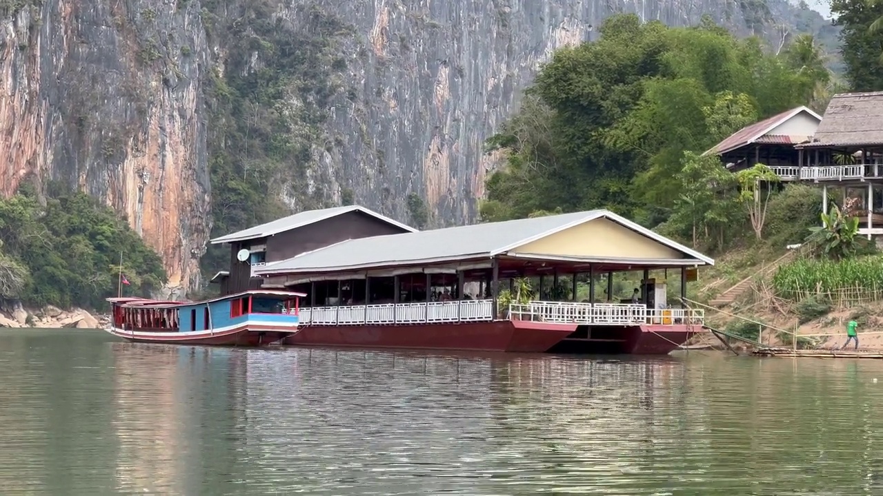 老挝湄公河视频素材