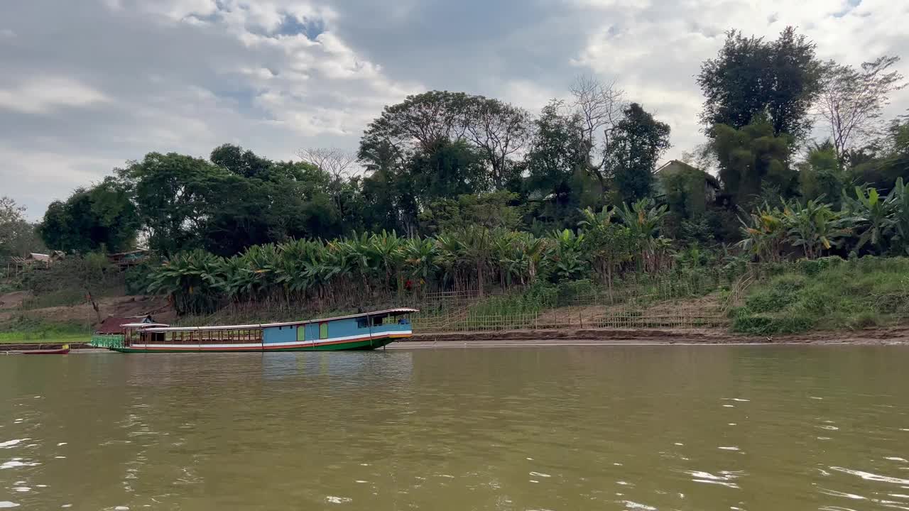 老挝湄公河视频素材