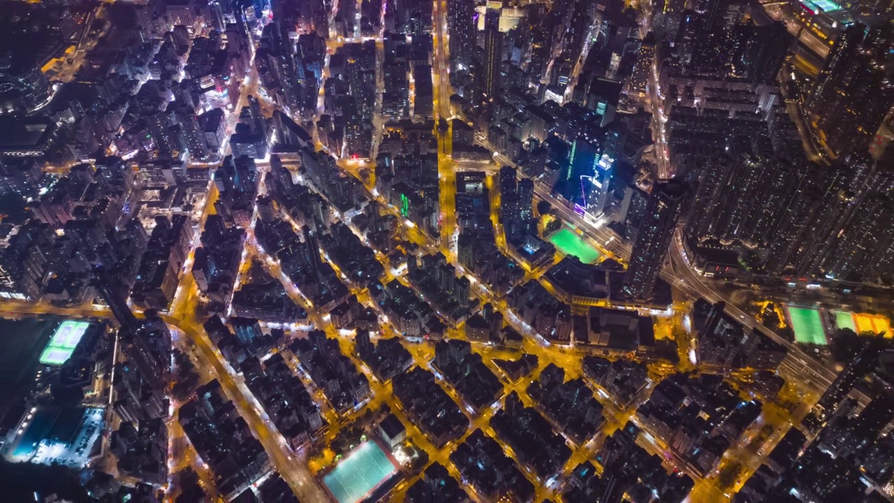 香港城市的夜景视频素材