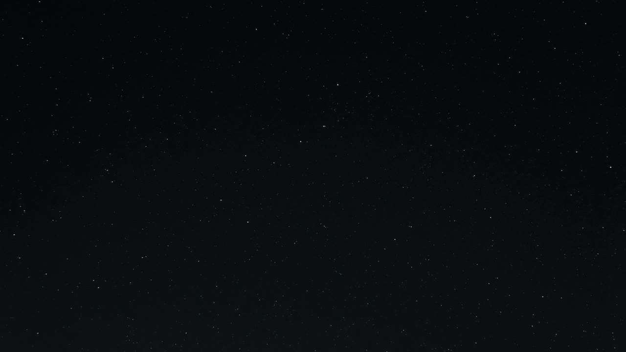 深夜空中的星场旋转运动，宇宙外层空间科学视频下载