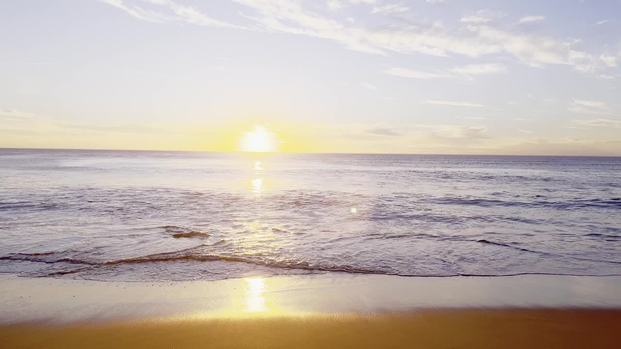 《夏日海上日落视频素材