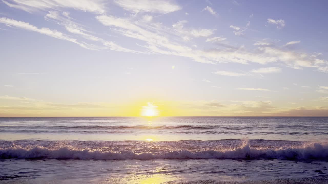 《夏日海上日落视频素材