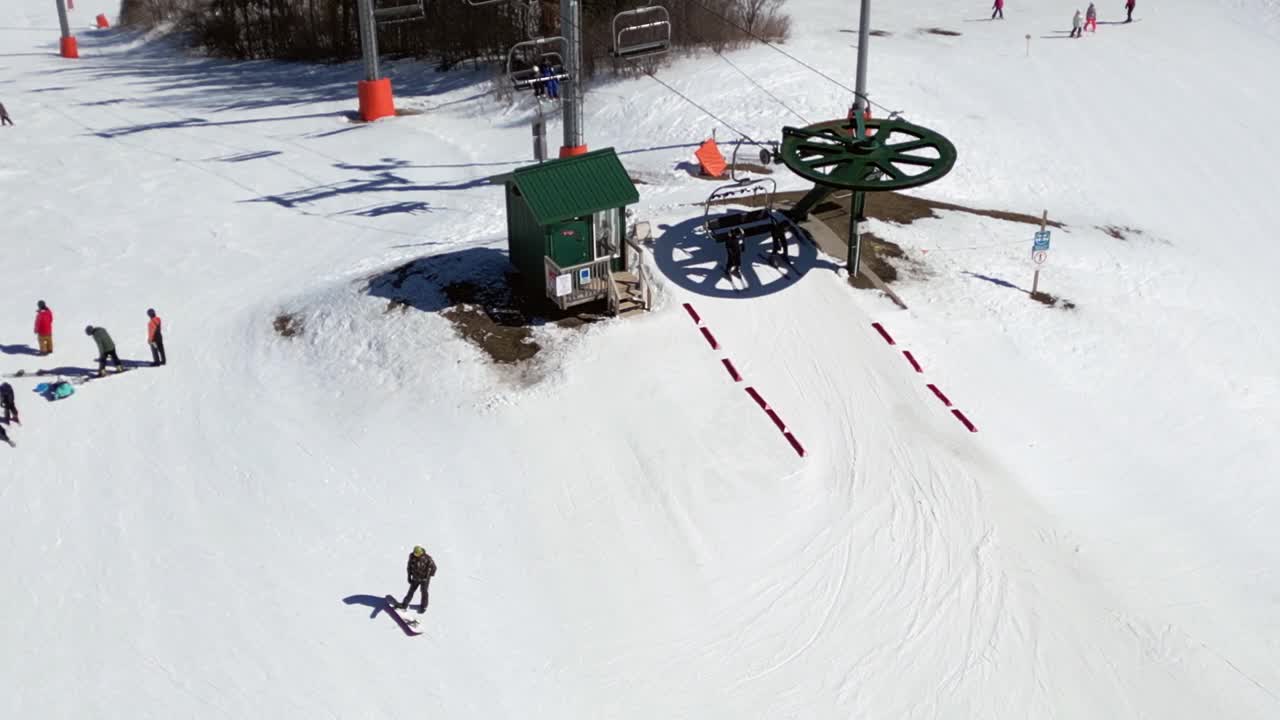 滑雪山4K视频素材