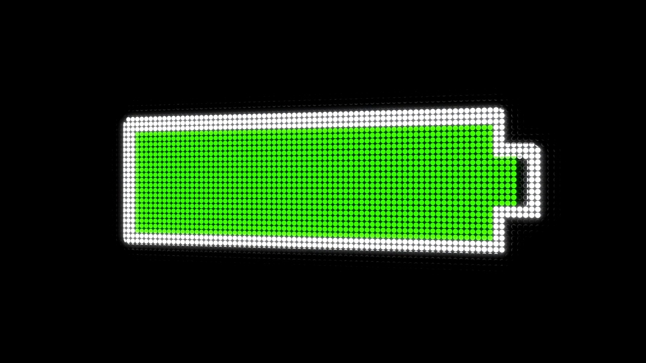 充电电池，提升能量等级。视频素材