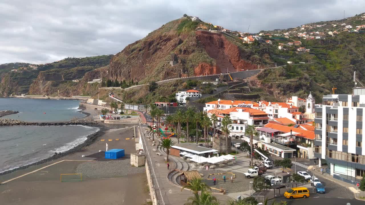 马德拉岛海岸风景如画视频素材