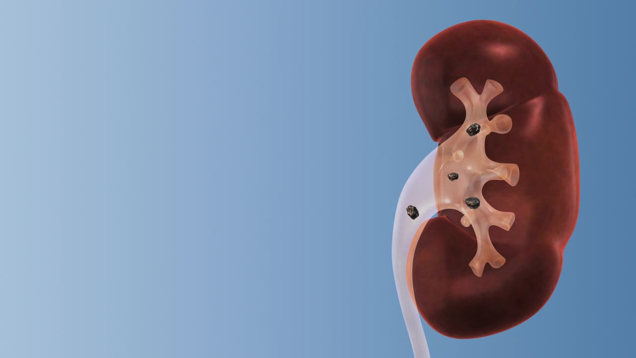 肾结石治疗的医学概念视频素材