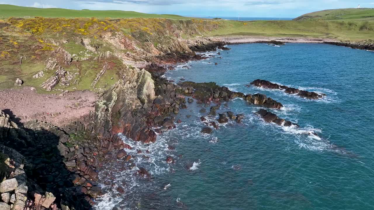 苏格兰加洛韦半岛的海岸线视频素材