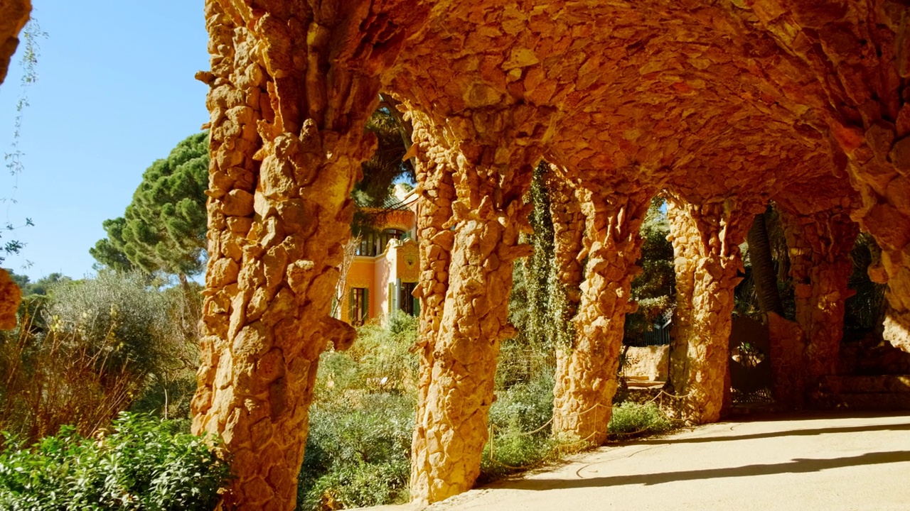 Park Güell, Barcelona, Spain视频素材