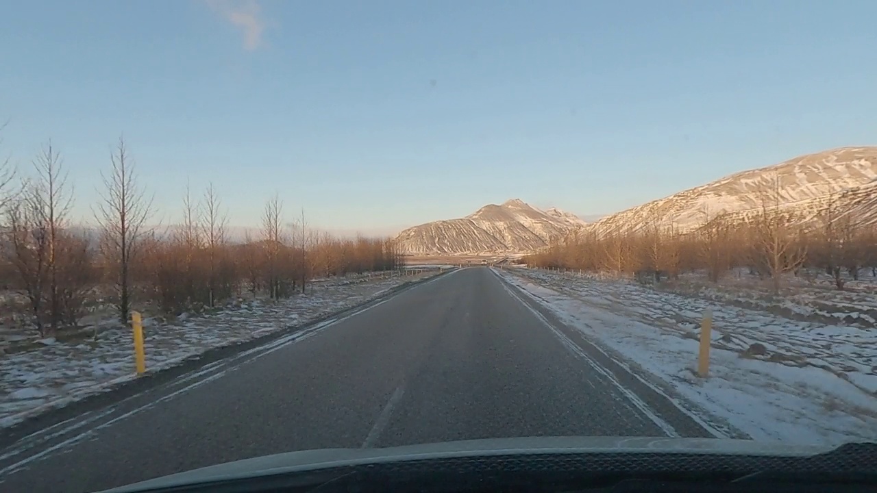 冰岛的道路视频素材