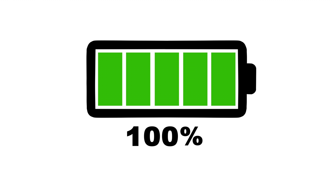 电池充电动画4k视频素材