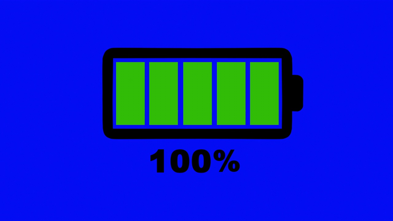 电池充电动画4k视频素材
