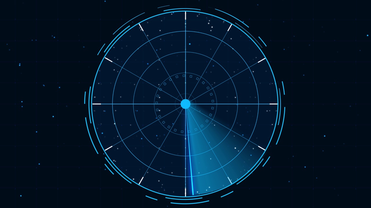 雷达技术背景视频素材