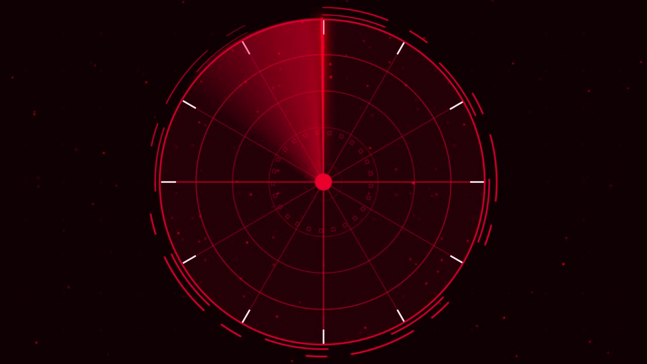 雷达技术背景视频素材