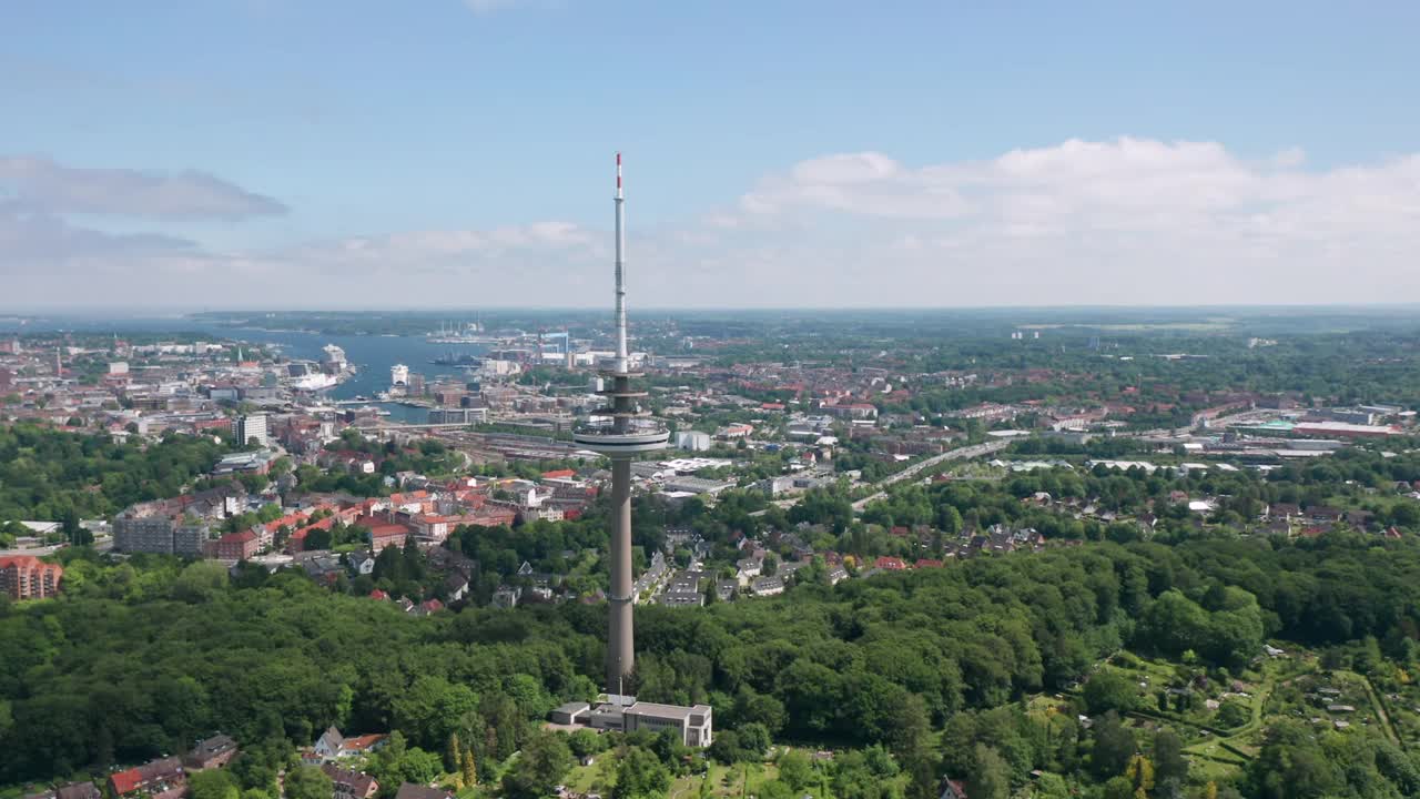 德国基尔全景，Schleswig-Holstein视频素材