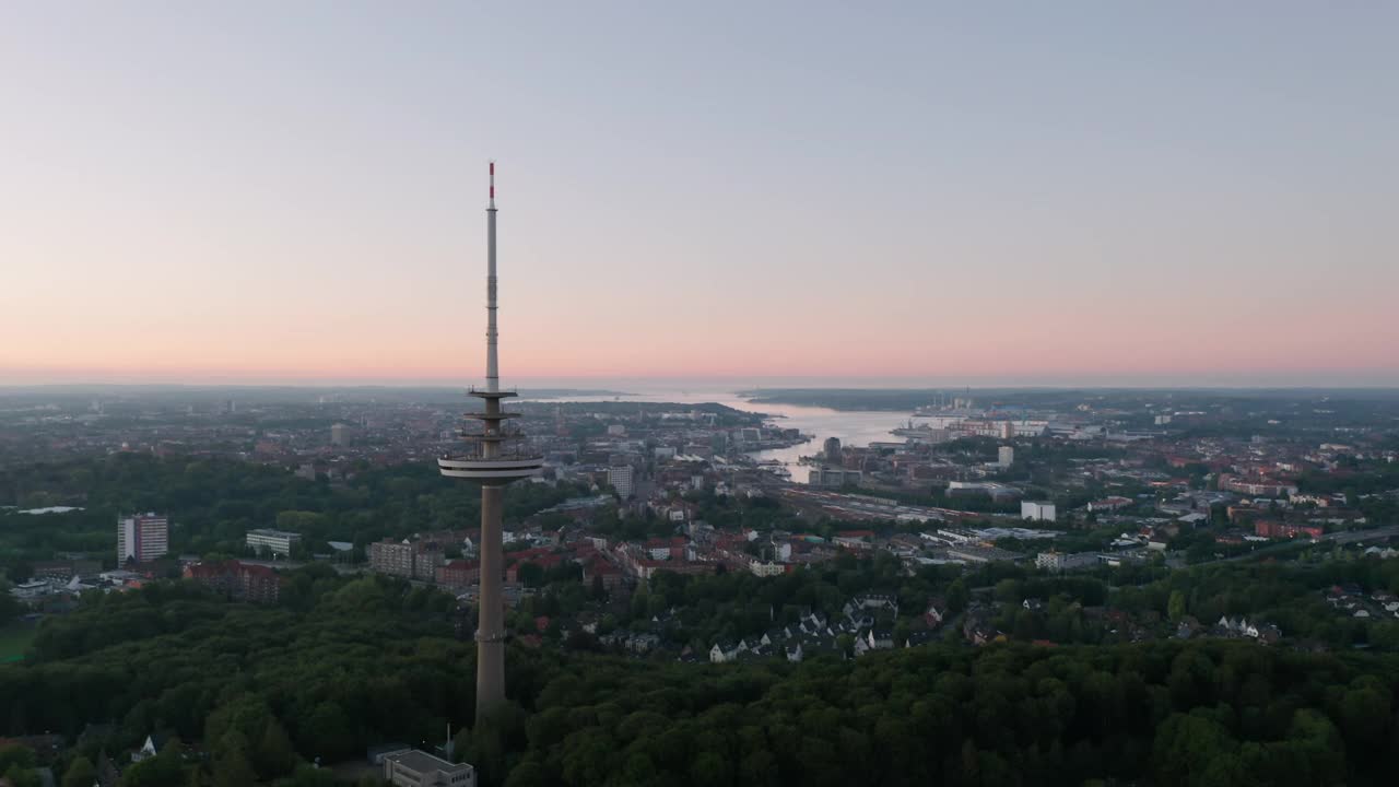 德国基尔全景，Schleswig-Holstein视频素材