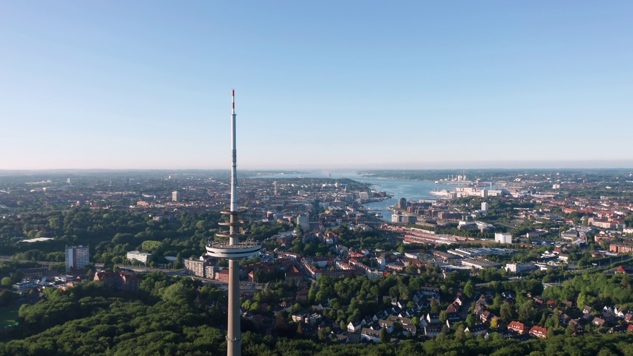 德国基尔全景，Schleswig-Holstein视频素材