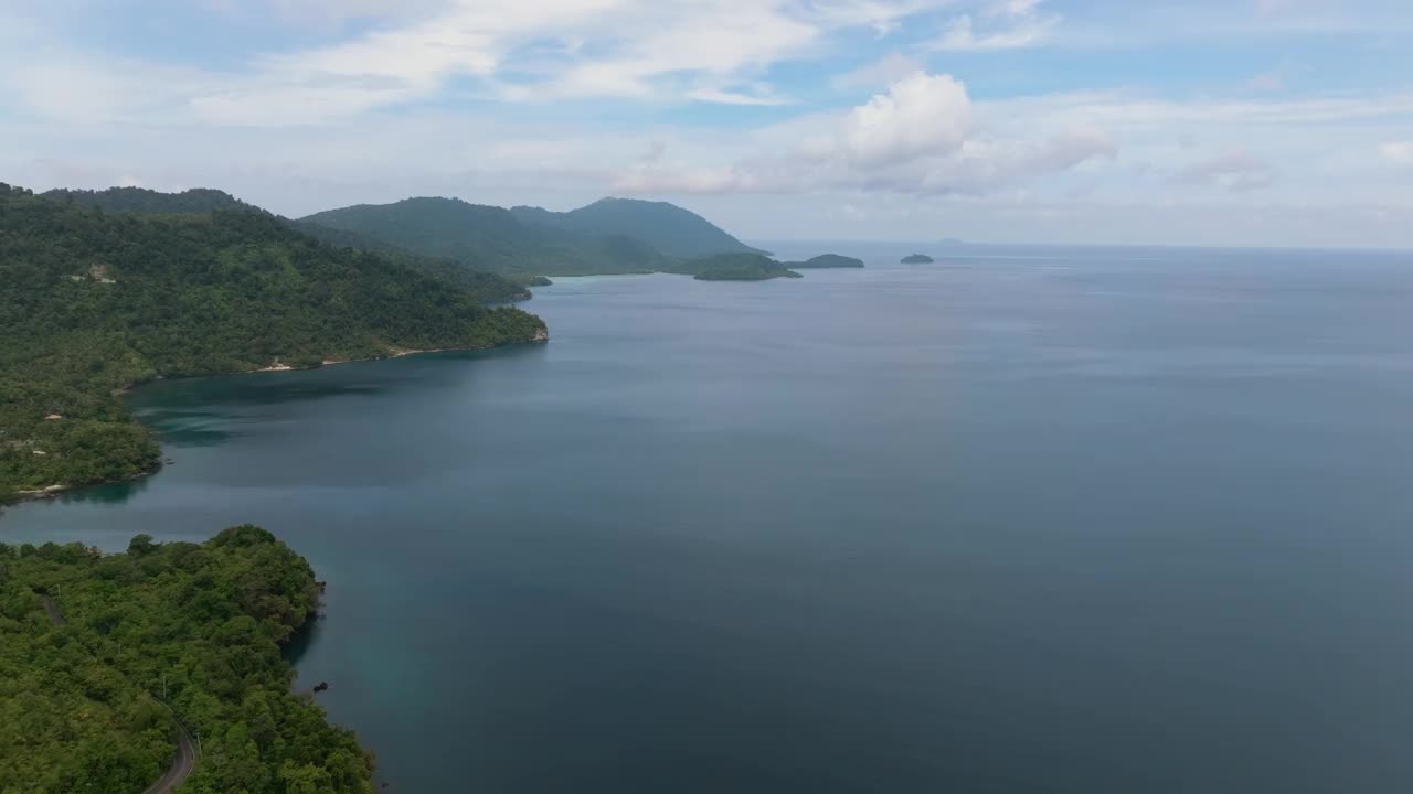 海岸岛。印尼。视频素材