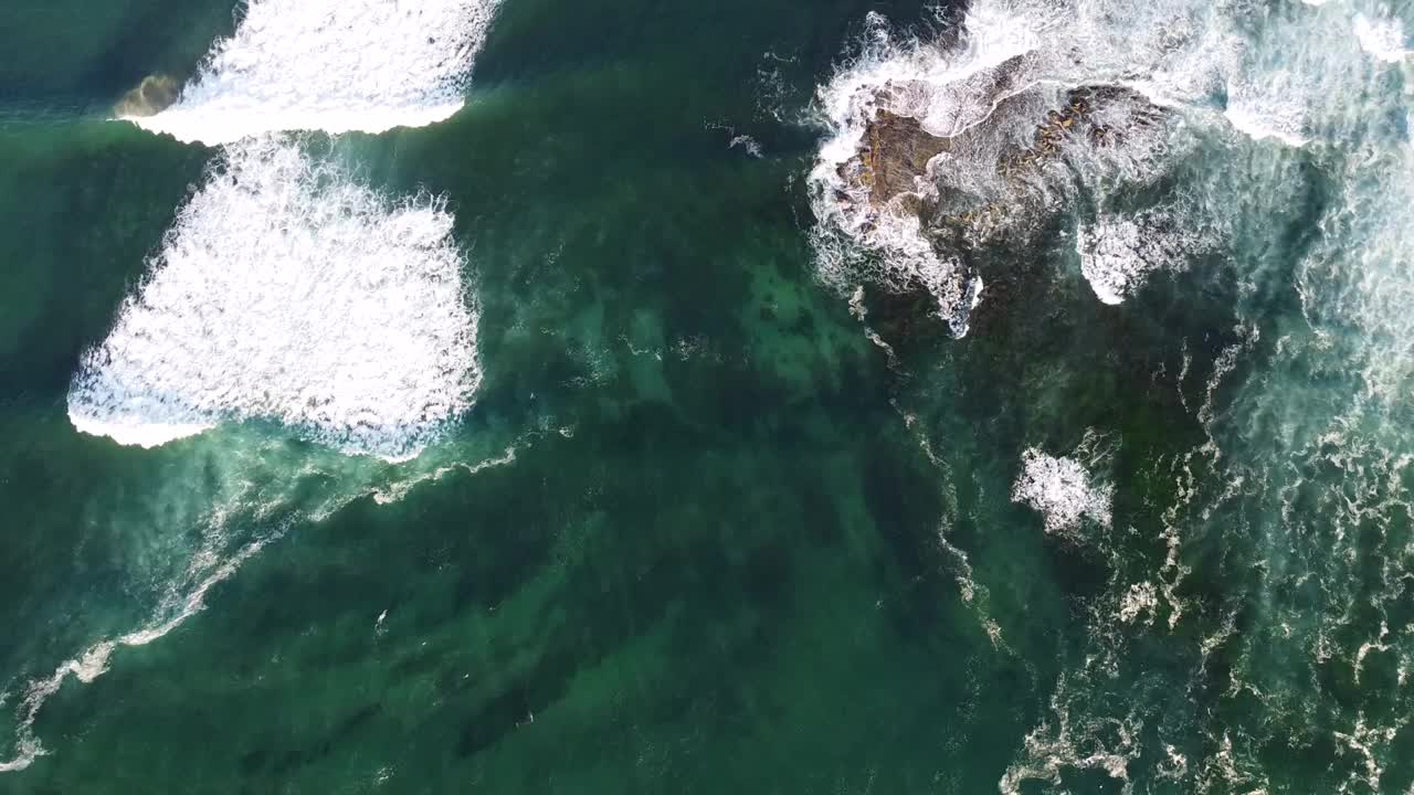 福雷斯特海滩波浪模式视频素材