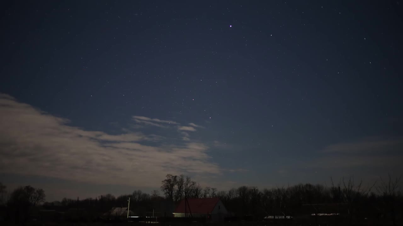 夜空中星星的运动视频下载