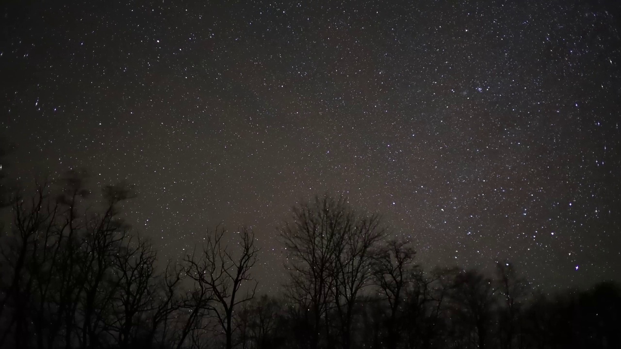 夜空中星星的运动视频素材