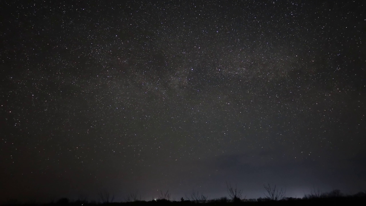 夜空中星星的运动视频素材