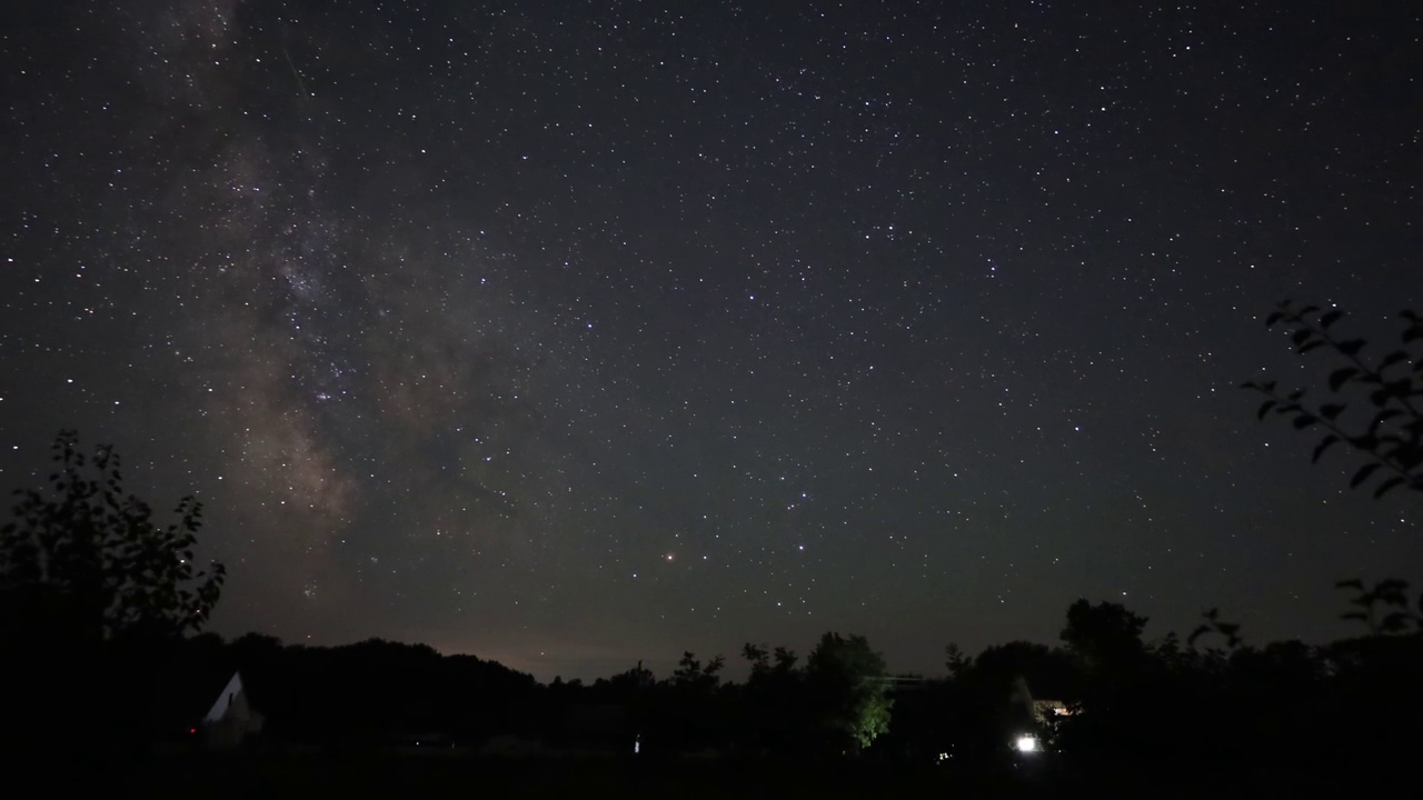 夜空中星星的运动视频素材