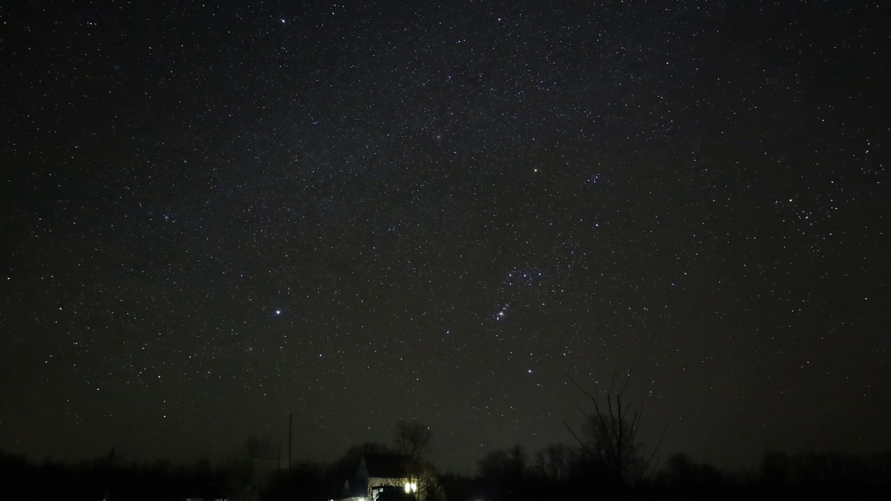 夜空中星星的运动视频素材