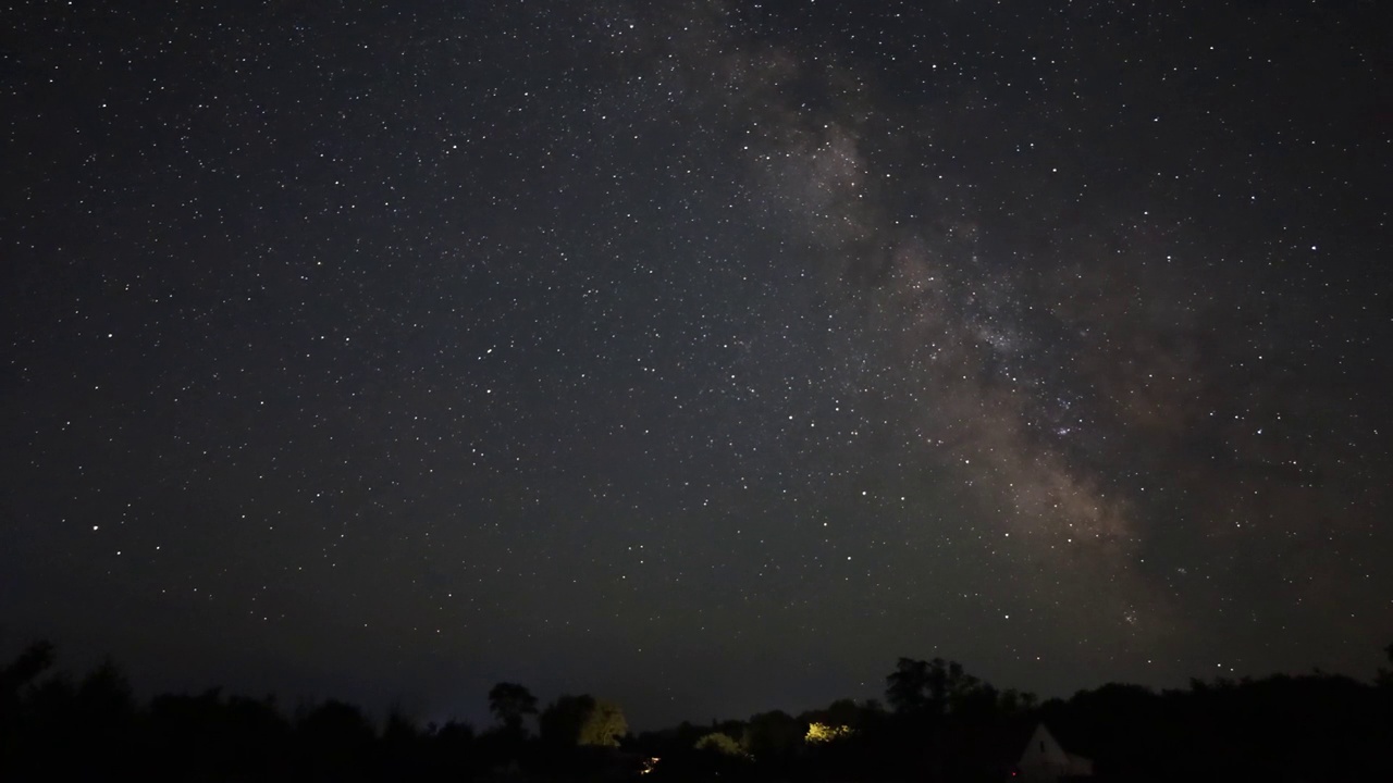 夜空中星星的运动视频素材