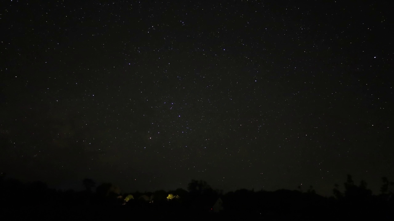 夜空中星星的运动视频素材