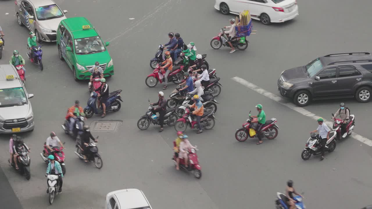 Hồ Chí Minh Traffic视频素材