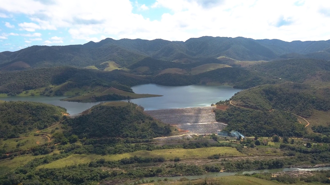 城市供水大坝视频素材