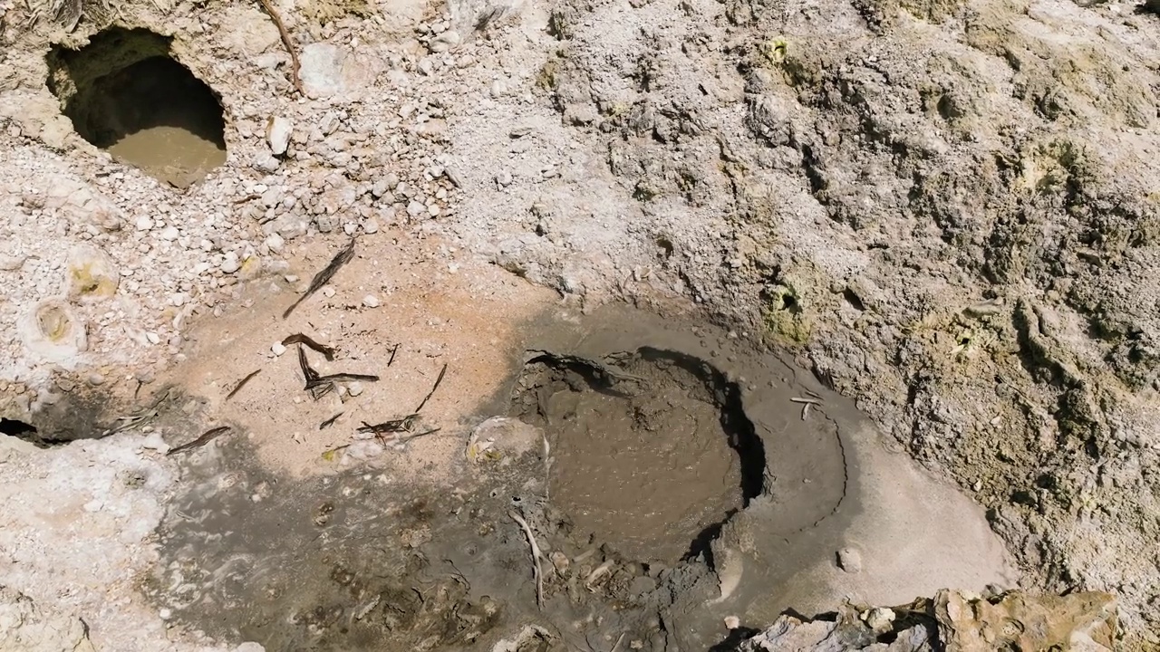 威岛的火山景观。印度尼西亚。视频素材