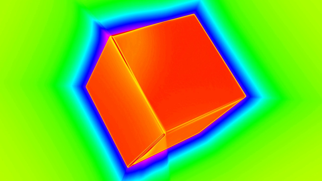 立方体抽象现代背景4K循环视频素材