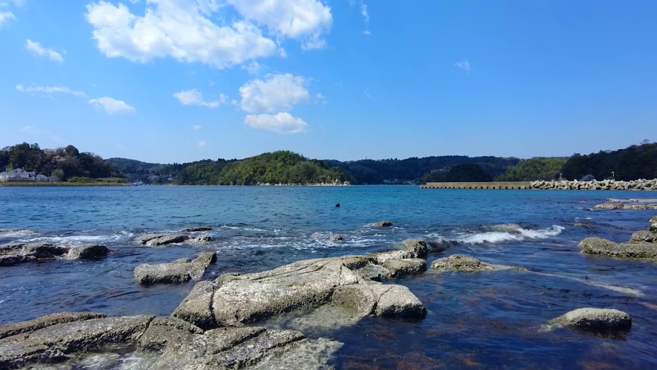 久宿湾有干净的水视频素材