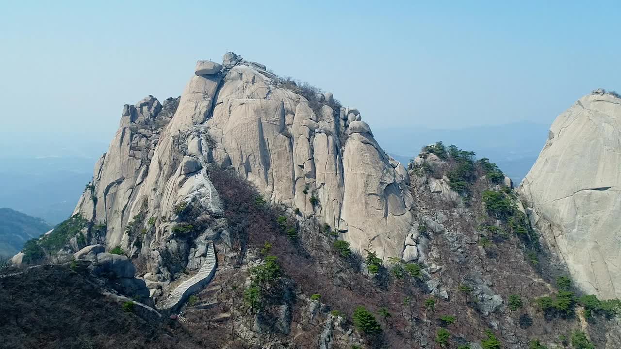 北汉山风景/首尔，韩国视频素材