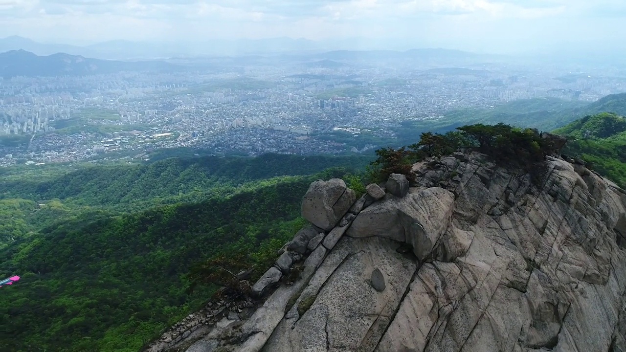 北汉山风景/首尔，韩国视频素材