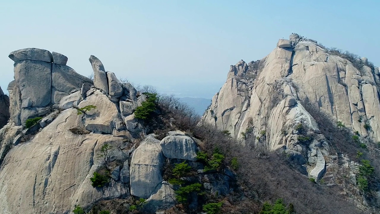 北汉山风景/首尔，韩国视频素材