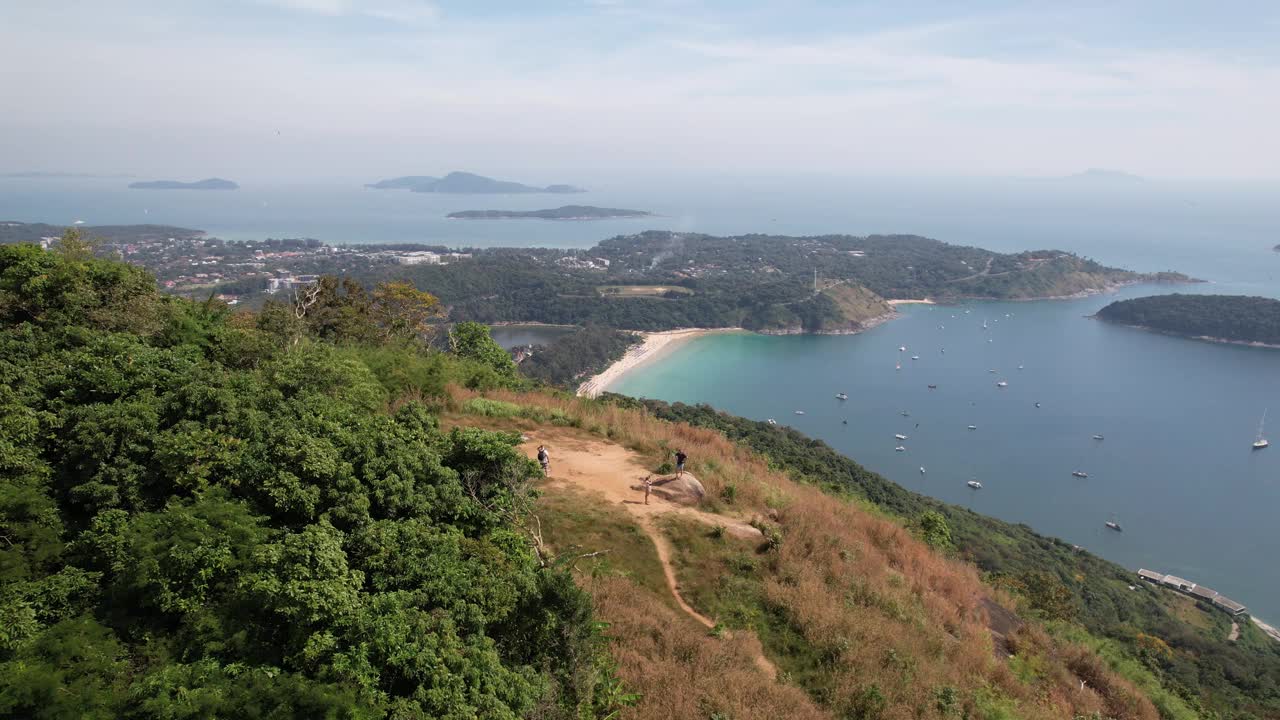 普吉岛拉威奈汉海滩航拍/视频视频素材