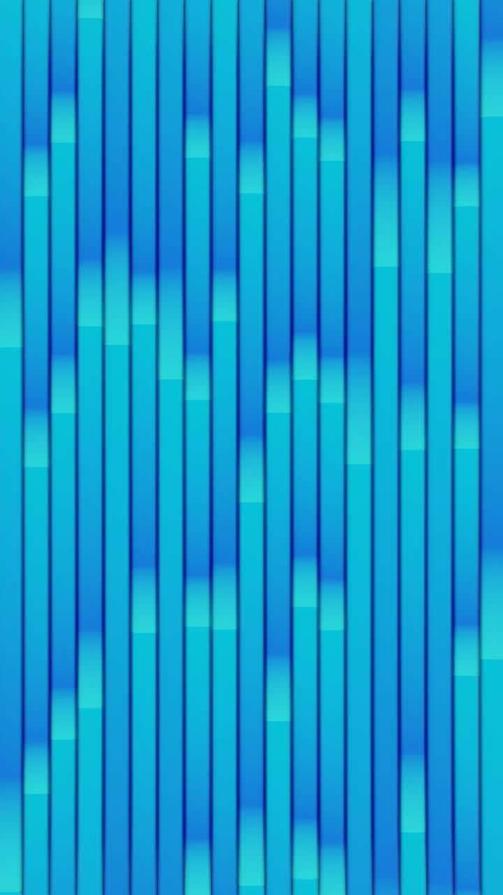 垂直视频蓝色梯度线流向下动画背景视频素材