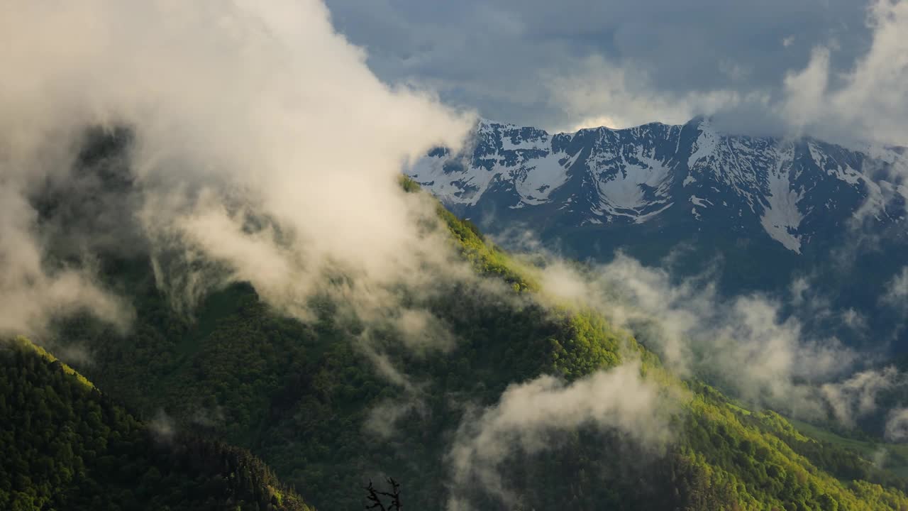 山云顶观景观。美丽的自然景观视频素材