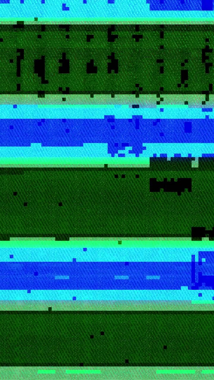 垂直视频故障像素8位噪声失真视频素材