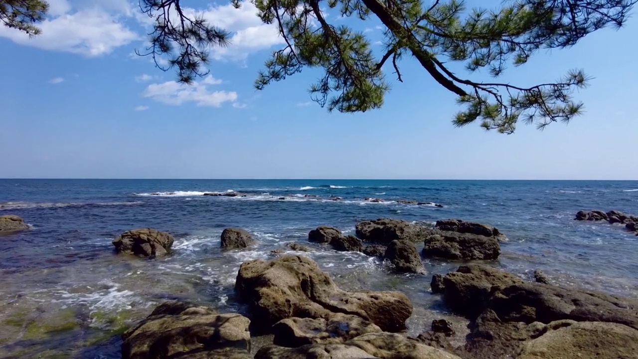 久宿湾有干净的水视频素材