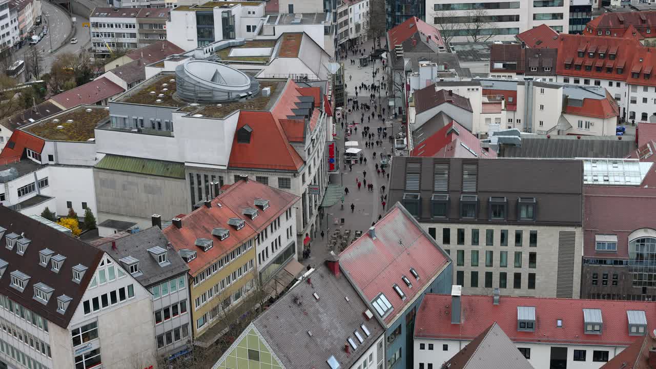 Downtown Ulm in Baden-Württemberg视频素材