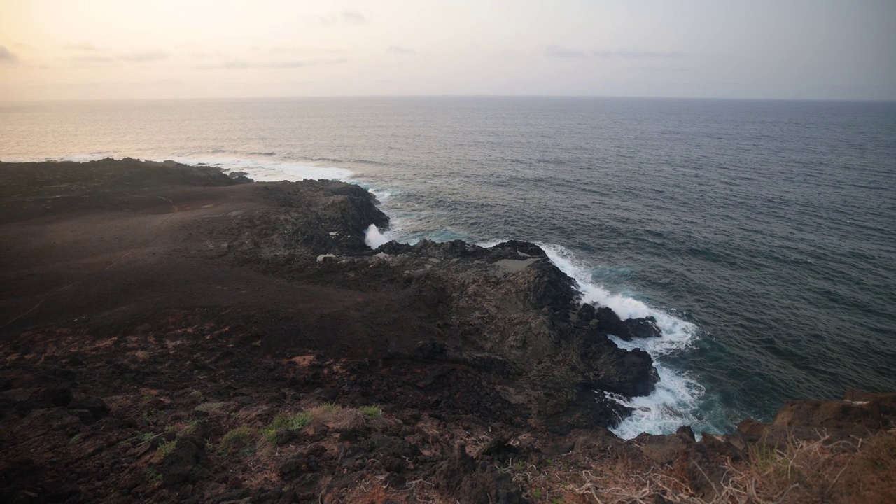 火山海岸景观视频素材