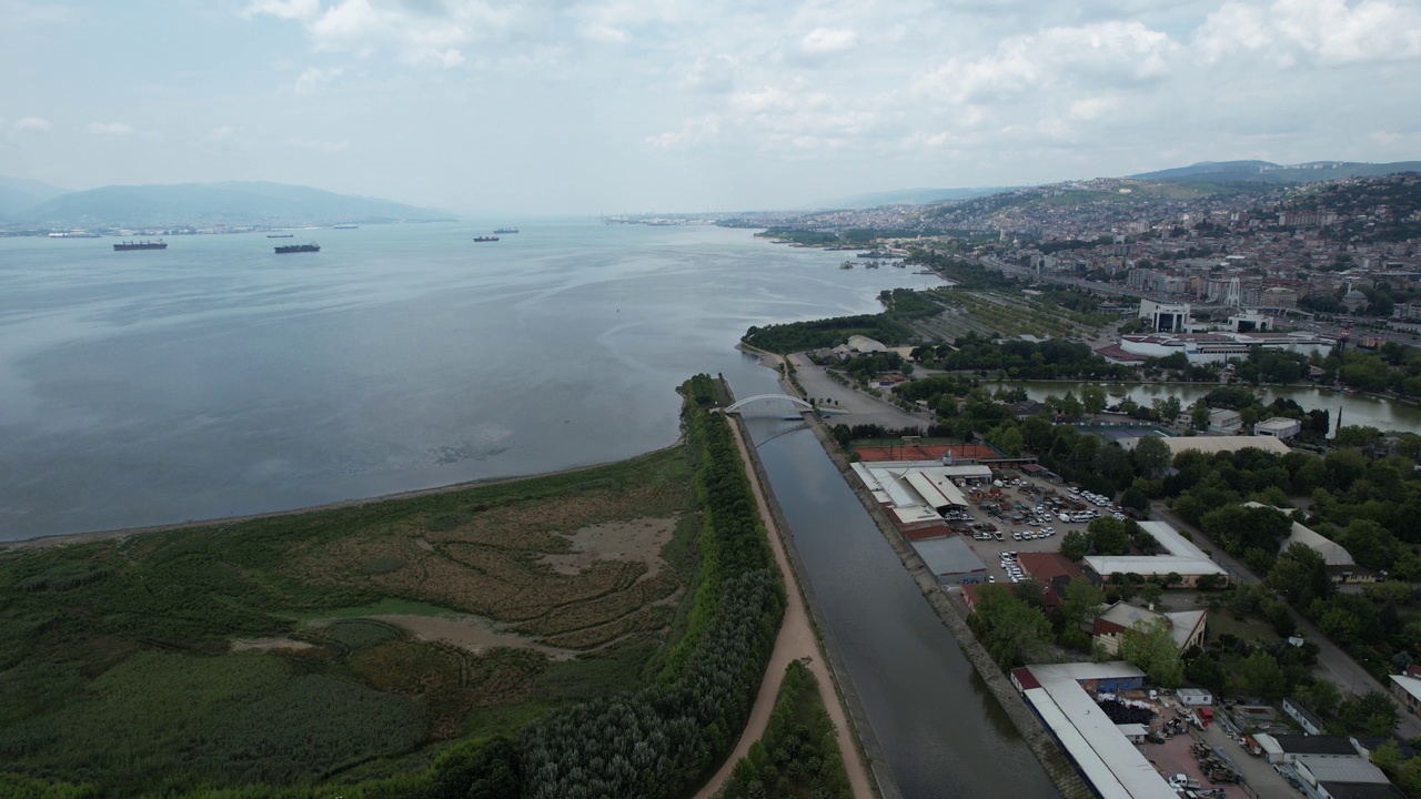 空中izmit城市视频素材