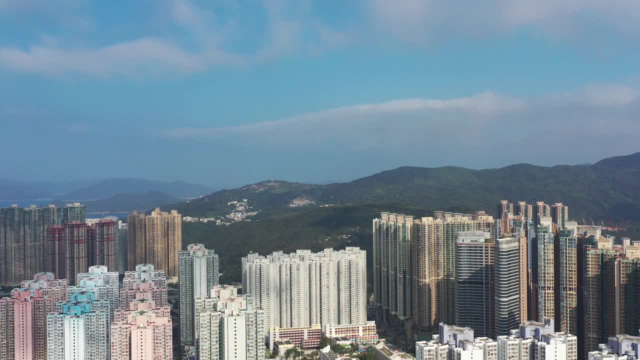 香港的公寓大楼，住宅大楼。2021年10月2日视频素材