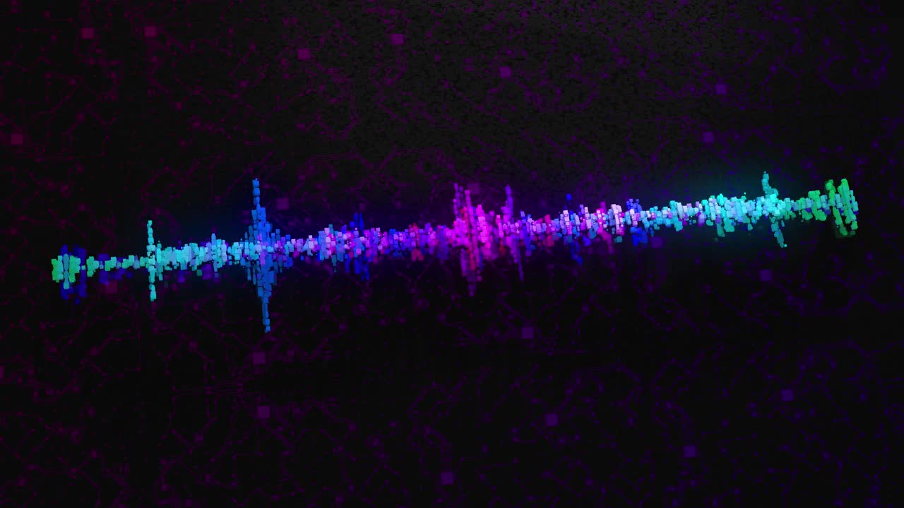 音频波形均衡器技术概念摘要视频素材